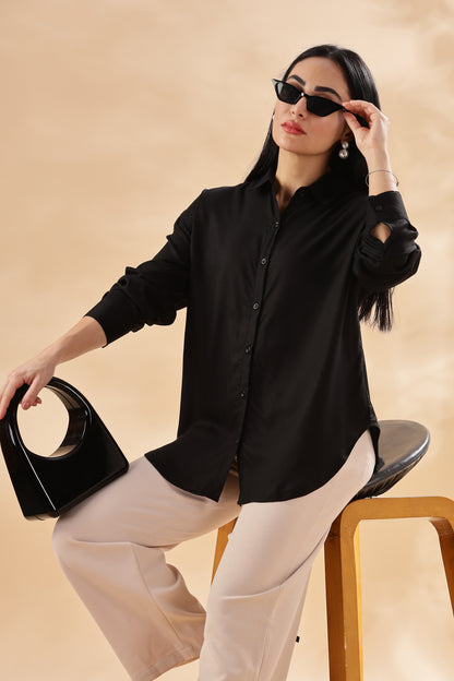 Cotton Reyon Plain Shirt