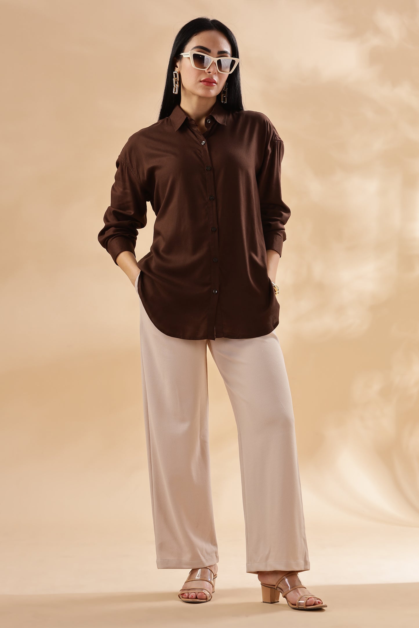 Cotton Reyon Plain Shirt