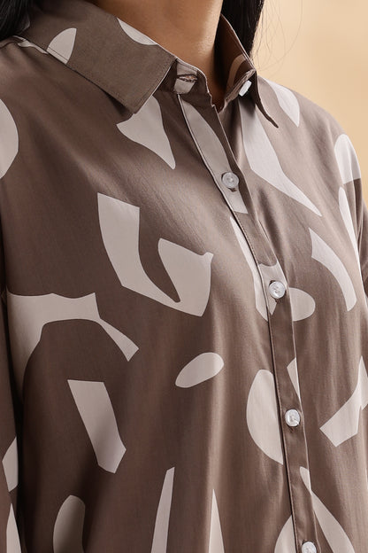 Cotton Reyon Printed Shirt