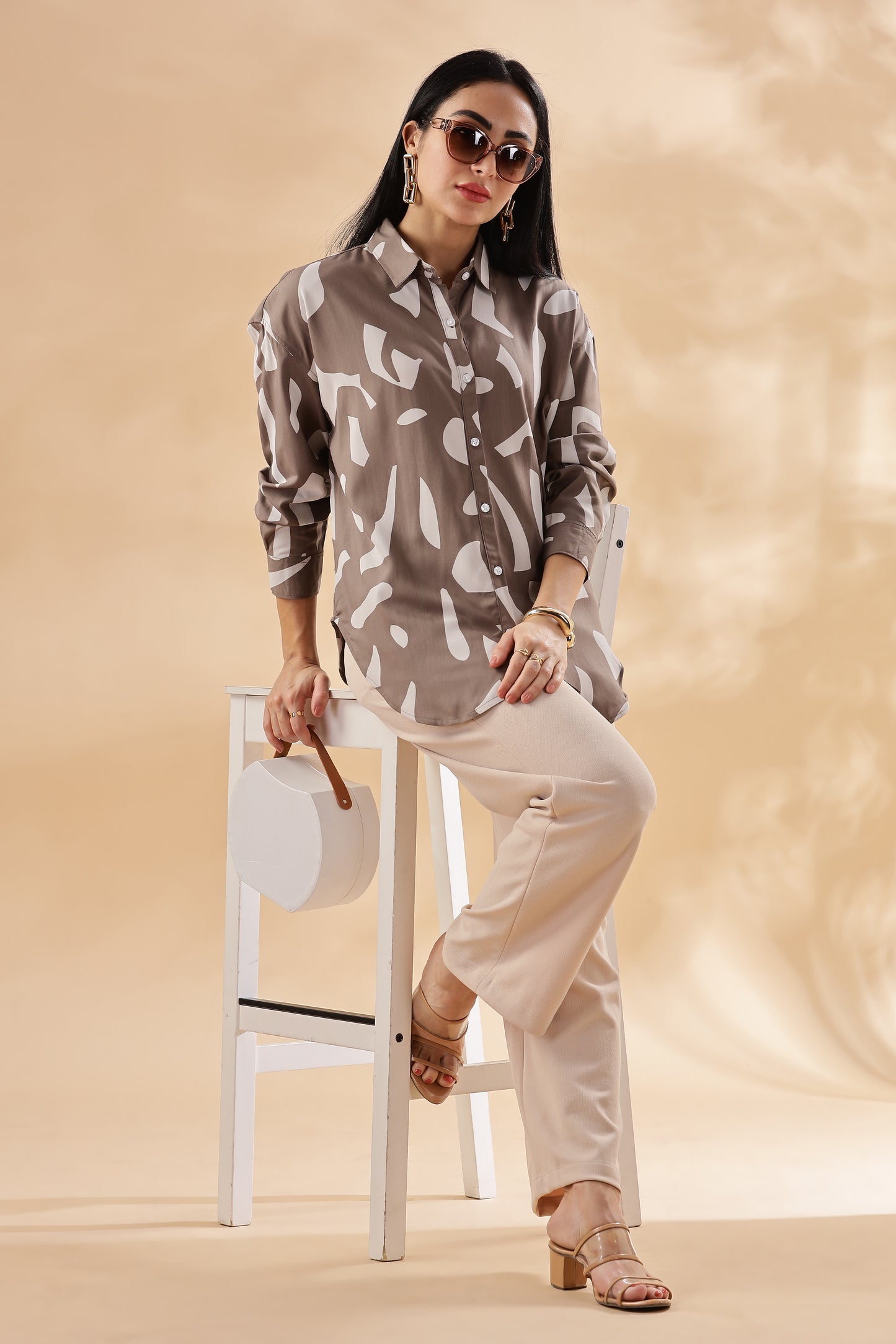 Cotton Reyon Printed Shirt